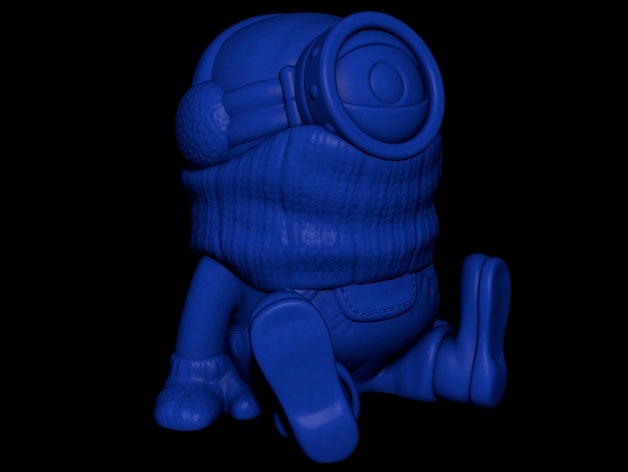 minion stuart Weihnachten einfach drucken, ohne Unterstützung despicable me Abbildung Modell Skulptur supportless 3D print model - Mito3D