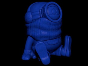 minion stuart natale easy print di alcun supporto cattivissimo me figura modello la scultura supportless 3d print model - Mito3D
