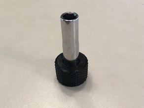 7 mm nozzle soket kavrama tutuş tırtıllı yuva 3d print model - Mito3D