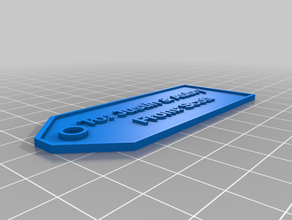 my customized gift tag justin aubry 3d print model - Mito3D