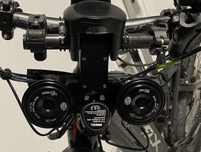 dual-tone clacson per bicicletta supporto auto hella horn a voce alta 3d print model - Mito3D