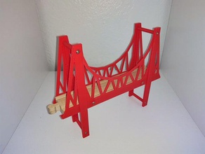 reproduction bridge wooden train set kids toys track 3d print model - Mito3D