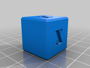 another calibration cube 3d print model - Mito3D