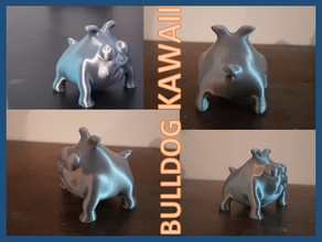 dog kawaii bulldog chien 3d print model - Mito3D