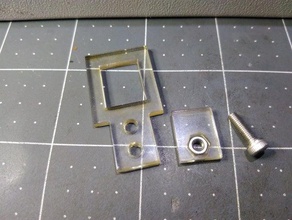 wemos d1 mini-laser-cut clip di montaggio 3d print model - Mito3D