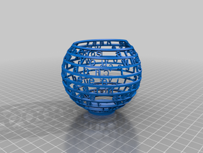 personalised teacher sphere customized 3d print model - Mito3D