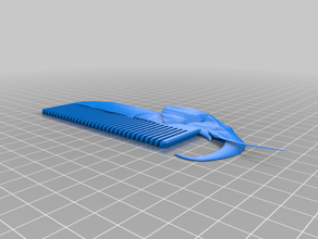 elephant comb animals hair 3d print model - Mito3D