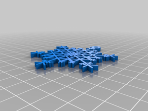 snowflake 02 customized 3d print model - Mito3D