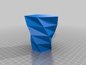 my customized twisted polygon vase 3d print model - Mito3D