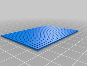 meu personalizados paramétrico perfboard personalizado 3d print model - Mito3D