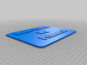 non toccare il mio stampanti segno 3dprinter printersign 3d print model - Mito3D