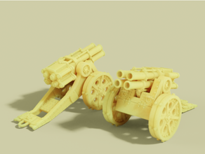 four way thump cannon - thank you 300 followers 3d print model - Mito3D