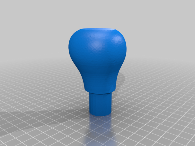 fiat scudo 20d gear knob reverse gearknob 3D print model - Mito3D