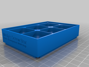 wesly personalizado magnético tornillo de la bandeja caja cubierta opcional 3d print model - Mito3D