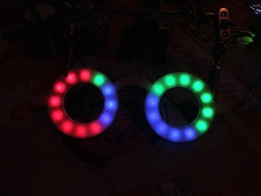 led party glasses 3d print model - Mito3D