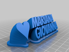mariana-giovanna personnalisé 3d print model - Mito3D