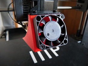 keep'n cool fan shroud mount monoprice makerselect wahnao wahnaoi3 3d print model - Mito3D