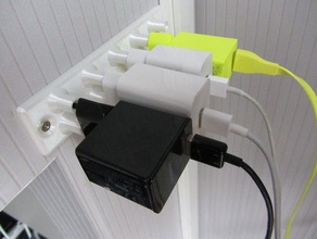power adapter usb storage - european lay-out 3d print model - Mito3D