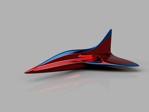 avion à réaction 3d print model - Mito3D