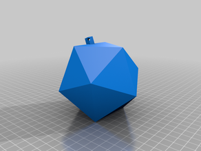 polygon ball christmas ornament 3d print model - Mito3D