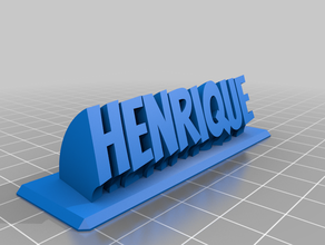 henrique personalizado 3d print model - Mito3D
