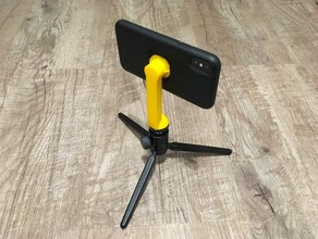 quad bloqueio tripé 20 de adaptador foto iphone fotografia quadlock smartphone stand stativ stnder 3d print model - Mito3D