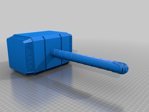 mjolnir - thor's hammer 3d print model - Mito3D