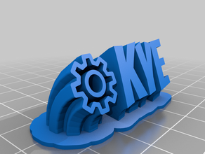 my customized sweeping name plate kye 3d print model - Mito3D