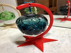 natal, bauble do gancho tamanho médio de 10 cm frioleiras natal decoração enfeite 3d print model - Mito3D