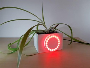 conectado maceta bbc microbit de flores el led sensor humedad del suelo 3d print model - Mito3D