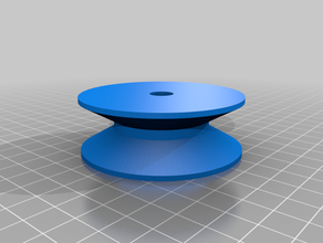 my customized parametric v-belt pulley roller 3d print model - Mito3D