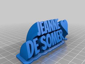 jeanne somer kundengebundene 3d print model - Mito3D