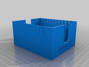 meu personalizados paramétrico cartão organizador v3 personalizado 3d print model - Mito3D