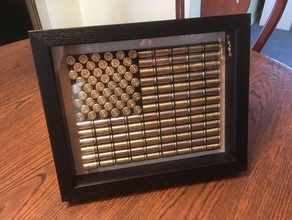bandeira americana calibre 45 de bronze 3d print model - Mito3D
