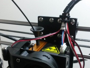 anet a8 plus filament funnel m6 3d print model - Mito3D