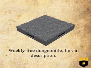 ancient tomb standard tile dungeon dungeons dragons fantasy medieval warhammer 3d print model - Mito3D
