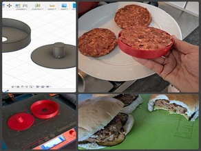 hamburguesa de prensa 100 g hamburguesas la cocción cocina herramienta 3d print model - Mito3D
