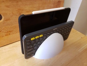 caisse de comprimé d'ipad la station charge en ipad clavier tablette 3d print model - Mito3D