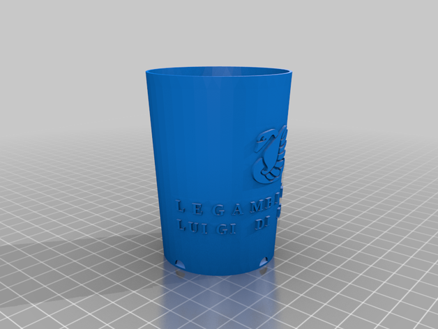 vasetto di legambiente ambiente piantine vasetti vaso 3D print model - Mito3D