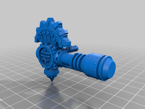 power weapons 2 weapon heads mechanicus axe horus heresy imperial knight titan warhammer 40k 3d print model - Mito3D