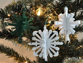grimpereau des outils d'armes minecraft flocon de neige ornements les fêtes noël décoration ornement creeper la 3d print model - Mito3D