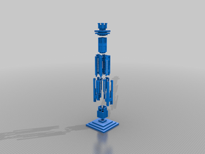 art deco clock tower put-together model relogio av goias goiania 3d print model - Mito3D
