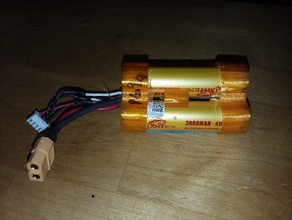 18650 ion battery cap brace case holder lithium-ion 3d print model - Mito3D