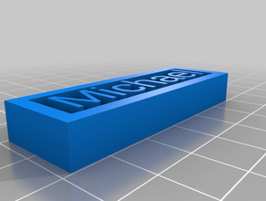 my customized name tag customizer-michael 3d print model - Mito3D