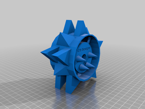rc spiked tire 3d print model - Mito3D