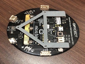 mount dfrobot circular rgb bbc microbit 3d print model - Mito3D