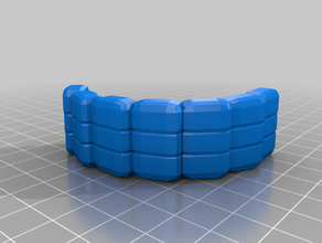 curved block wall 3d print model - Mito3D