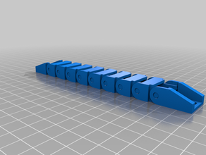 my customized drag chain mounts 3d print model - Mito3D