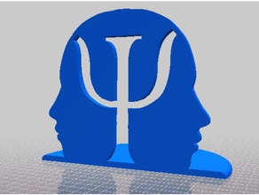 psicologia símbolo secretária médico ícone a sympol 3d print model - Mito3D