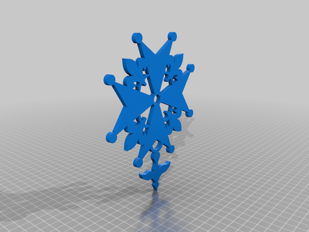 croix huguenotte 3D print model - Mito3D